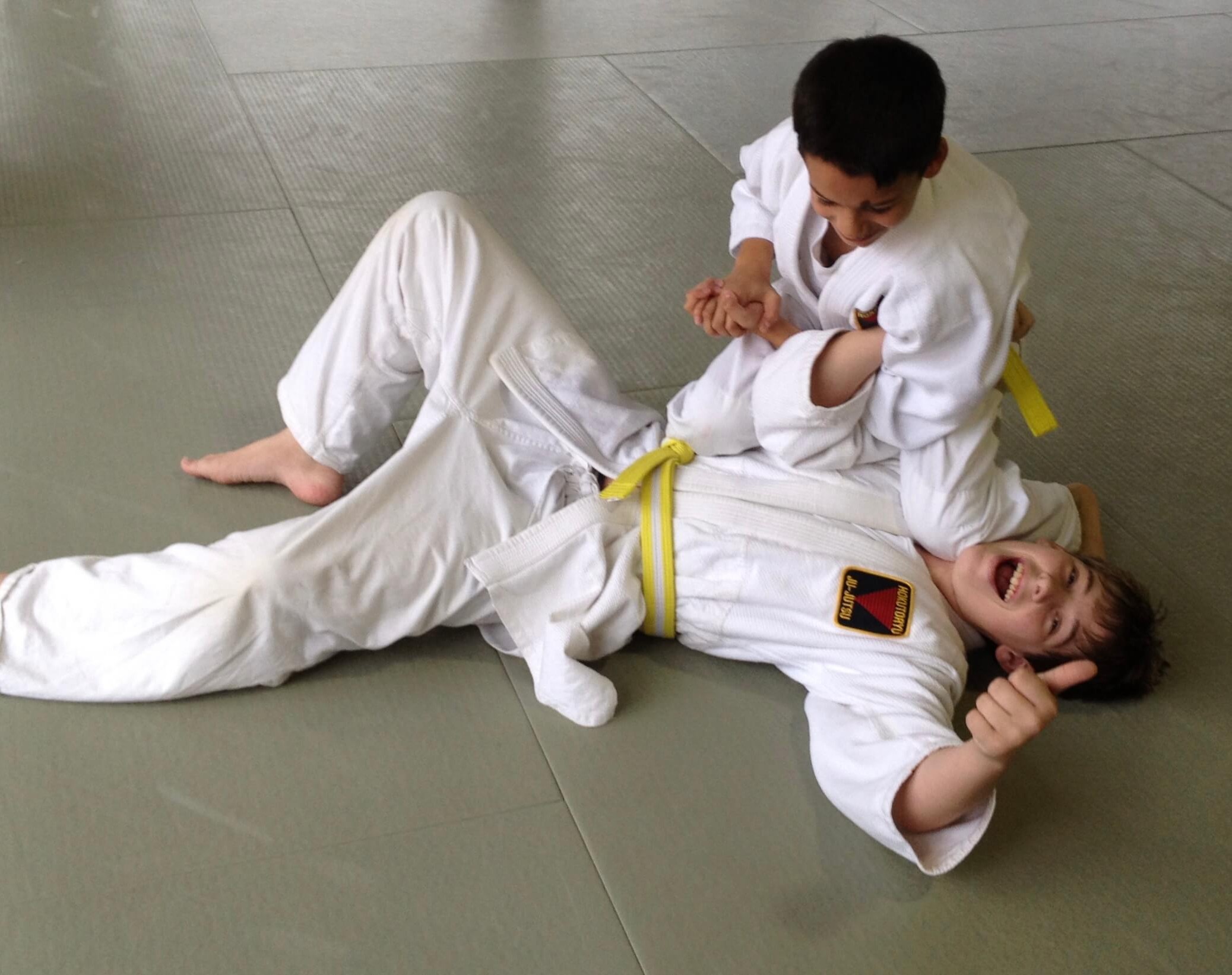Kids training Jiu Jitsu at Jiu Jitsu Roswell